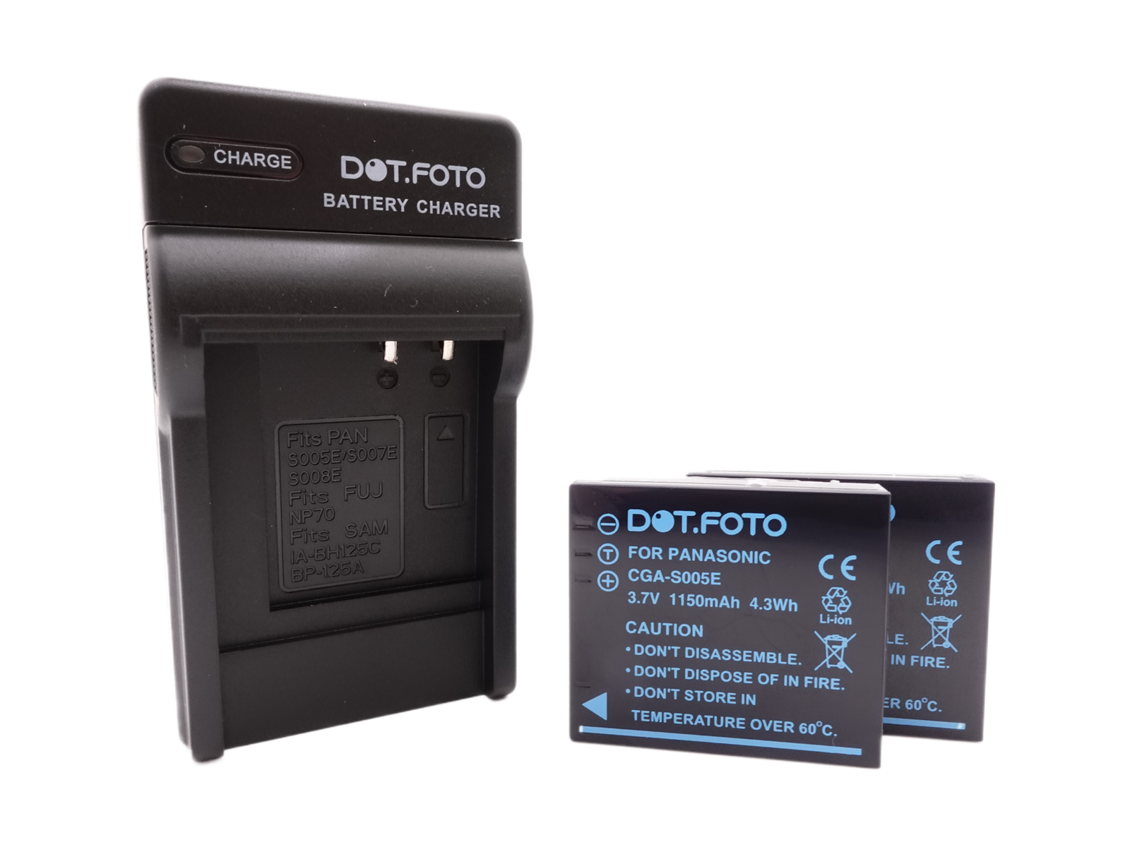 2x NP-70 Battery & USB Charger for Fujifilm FinePix F20, F40fd, F45fd, F47fd