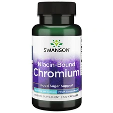 Swanson Niacin-Bound Chromium 200 Mcg 120 Capsules