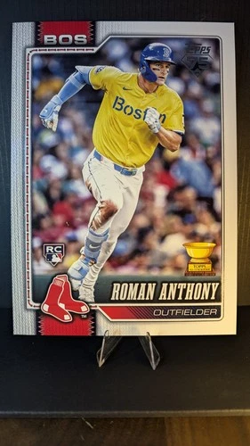 2026 Topps Roman Anthony Jumbo Companion Card Rookie Cup Image Variation RC