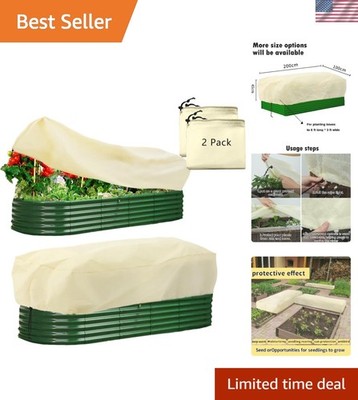 Rectangular Plant Protection Blanket, Winter Outdoor Garden Frost Protection,...