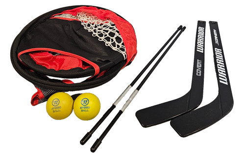 Warrior Pop-up Mini Hockey Net with Mini Sticks and Balls