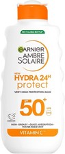 1X175ML Garnier Ambre Solaire SPF 50+ Hydra 24 Hour Protect  - NEW UK 54.23 per litre