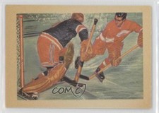 1956 Gum Inc Adventure R749 Chuck Rayner Gordie Howe #63 HOF 1t8