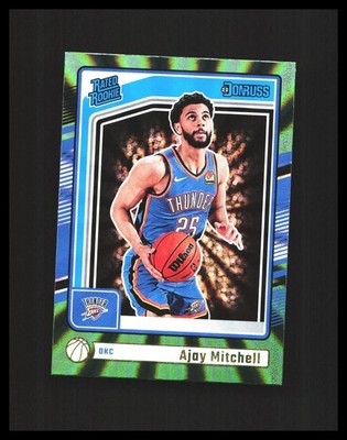 2024-25 Ajay Mitchell - Donruss Rated Rookie #218 Green Laser - S1B4R1L18C18