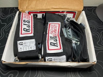 RJS Racing Equipment 50502-17-23 BLACK Safety Harnesses Set 2000 Open Box