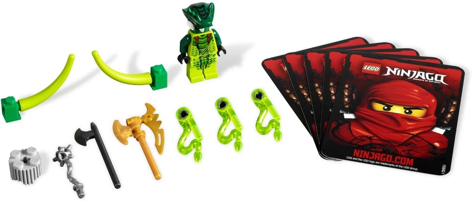 LEGO 9557 NINJAGO Lizaru BOOSTER PACK, Nuevo y Sellado de Fábrica Foto 4 de 4