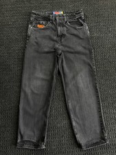 Empyre Relax Faded Black Jeans Pants Baggy Skater Grunge y2k 90s Size 28 x 28