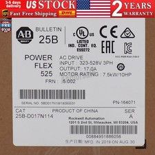 Allen Bradley 25B-D017N114 AB PowerFlex525 7.5kW/10HP AC Drive US Free Tax
