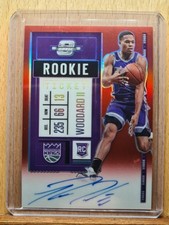 Robert Woodard II #106 #91/99 2020-21 Contenders Optic Red Prizm Auto RC J0118A