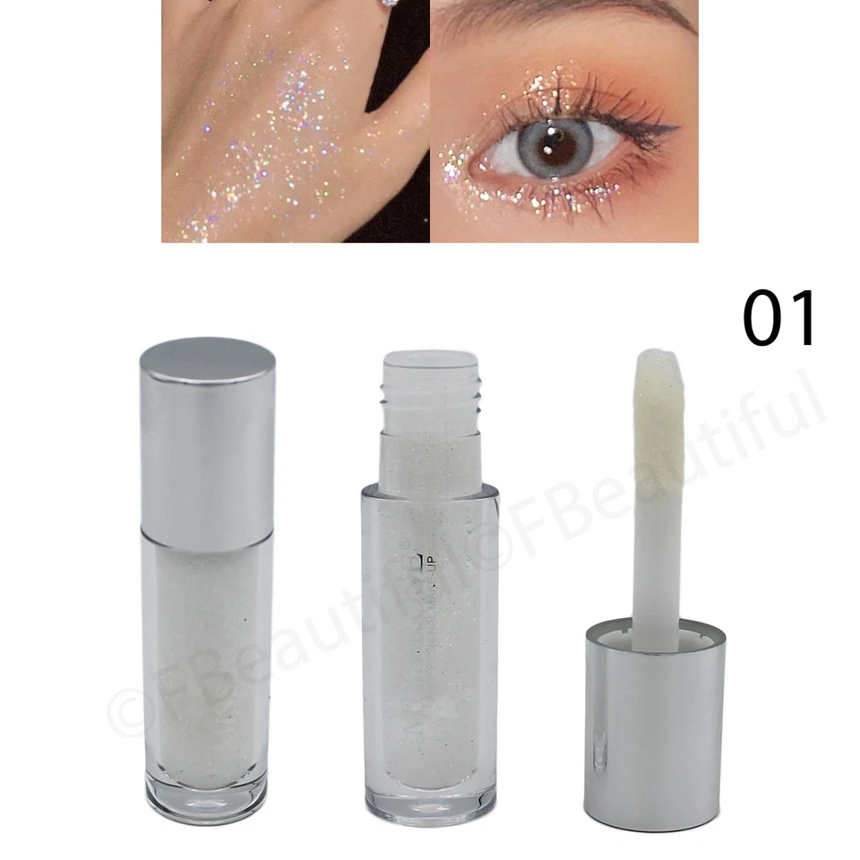 ombretti Glitter Liquidi Shimmer occhi illuminante Eyeshadow brillantinati - Immagine 2 di 4
