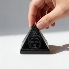 Premium Black Tourmaline Star of David Pyramid | Healing Crystal for Protection