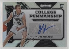 2023-24 Panini Prizm Draft Picks College Penmanship Silver Joey Hauser Auto 5i2