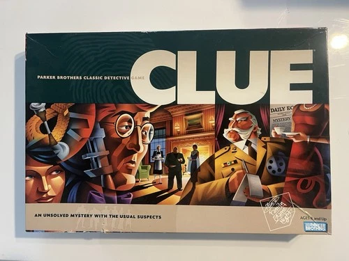 Vintage Sealed CLUE Board Game, 2002 Parker Brothers Classic Detective Game ST