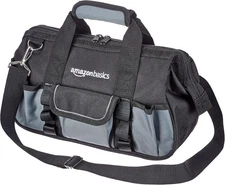 Amazon Basics Durable Wear-Resistant Base, Small Standard Bag, Black & Gray 