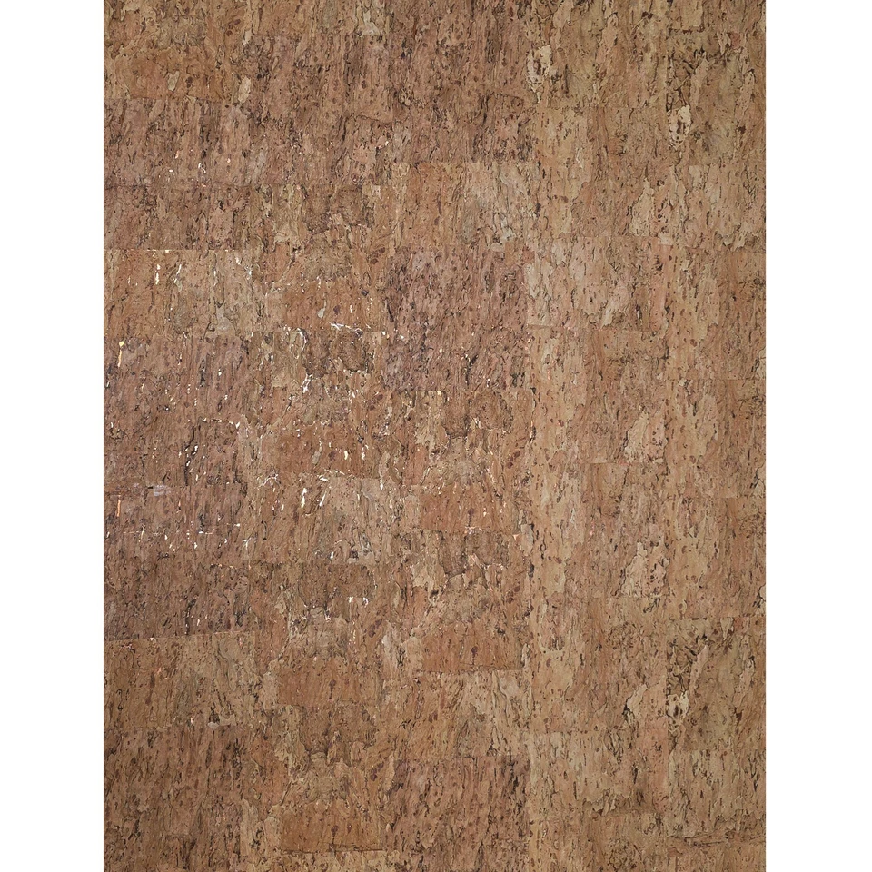 Real Natural cork organic sand brown copper metallic foil textured eco Wallpaper - Image 4 of 4