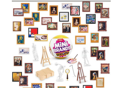 ZURU Mini Brands Masterpieces Famous Paintings Canvas Art w/ Frame   Accessories