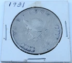 1931 Large Conquistador Balboa Liberty 90% Silver Dollar Coin Panama