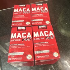 4 for 65 Maca Max 2000mg 120 Capsules Black Red Yellow Maca BioPerine
