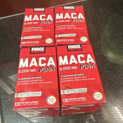 4 for $65 Maca Max 2000mg 120 Capsules Black Red Yellow Maca BioPerine