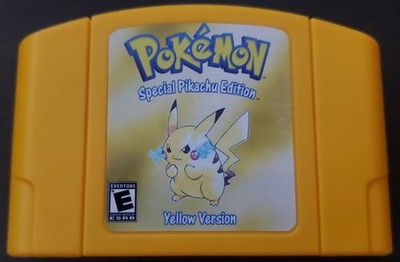 Pokemon Yellow N64 Nintendo 64 Video Game Cartridge ROM Hack