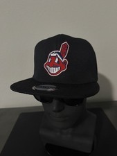 ALTERNATE RETRO THROWBACK CHIEF WAHOO LOGO SNAPBACK MID PROFILE BLACK HAT NEW