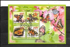 BURKINO FASO 2019 PAPILLONS S/S BLOC-FEUILLET CTO TIMBRES RÉCENTS UTILISÉS