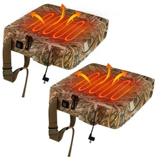 Barydat 2 Pack Heated Hunting Seat Cushion Warm Waterproof Reed Camouflage Po...