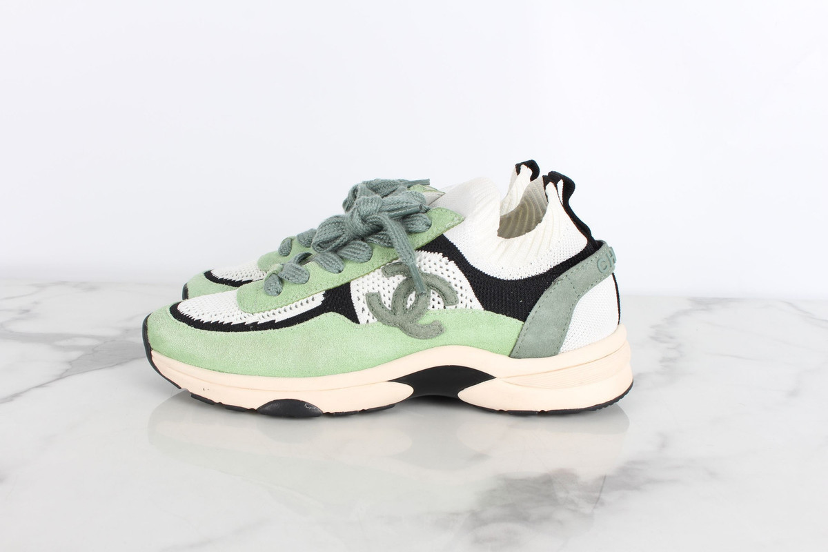 CHANEL CC Logo Knit Sneakers 37 73536723 | eBay CHANEL CC Logo Knit Sneakers 37 73536723 | eBay