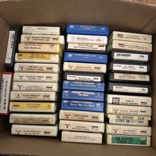 Eight track tape lot of 87 Tapes Featuring various artists Untested