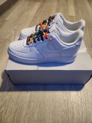 Nike Air Force 1 '07 AF1 Triple White Unisex Sneaker Leder EU 40