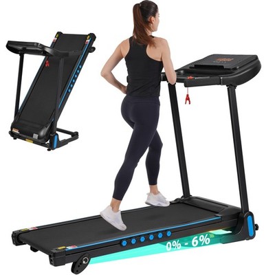 Incline Treadmill W 3.0 HP Treadmills 350 lbs Weight Capacity Hydraulic System