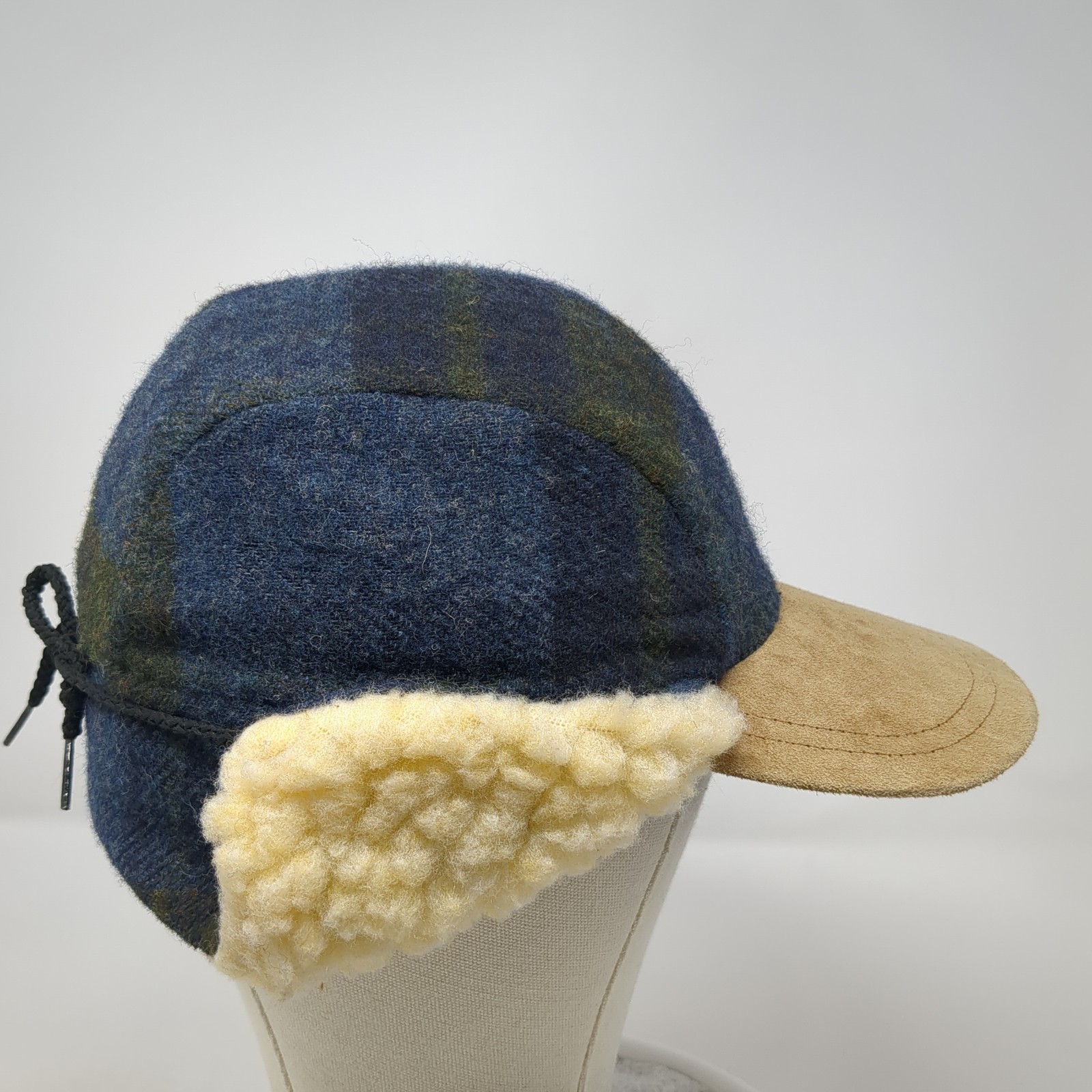 Unbranded Trapper Hat Multicolor Small Plaid Sued… - image 5