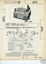 Crescent Model 600 Amplifier-Photofact