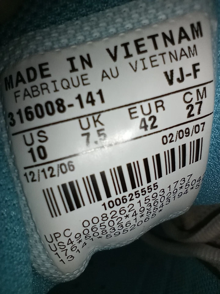 Nike Zoom Air Zapatillas Azul y Blanco Mujer Talla 10 Estilo 316008 a 2007 Lanzamiento Foto 4 de 4