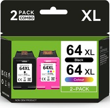 64XL Ink Cartridge for HP 64 XL ENVY Photo 7855 7155 6255 6255 6220 7164 Printer