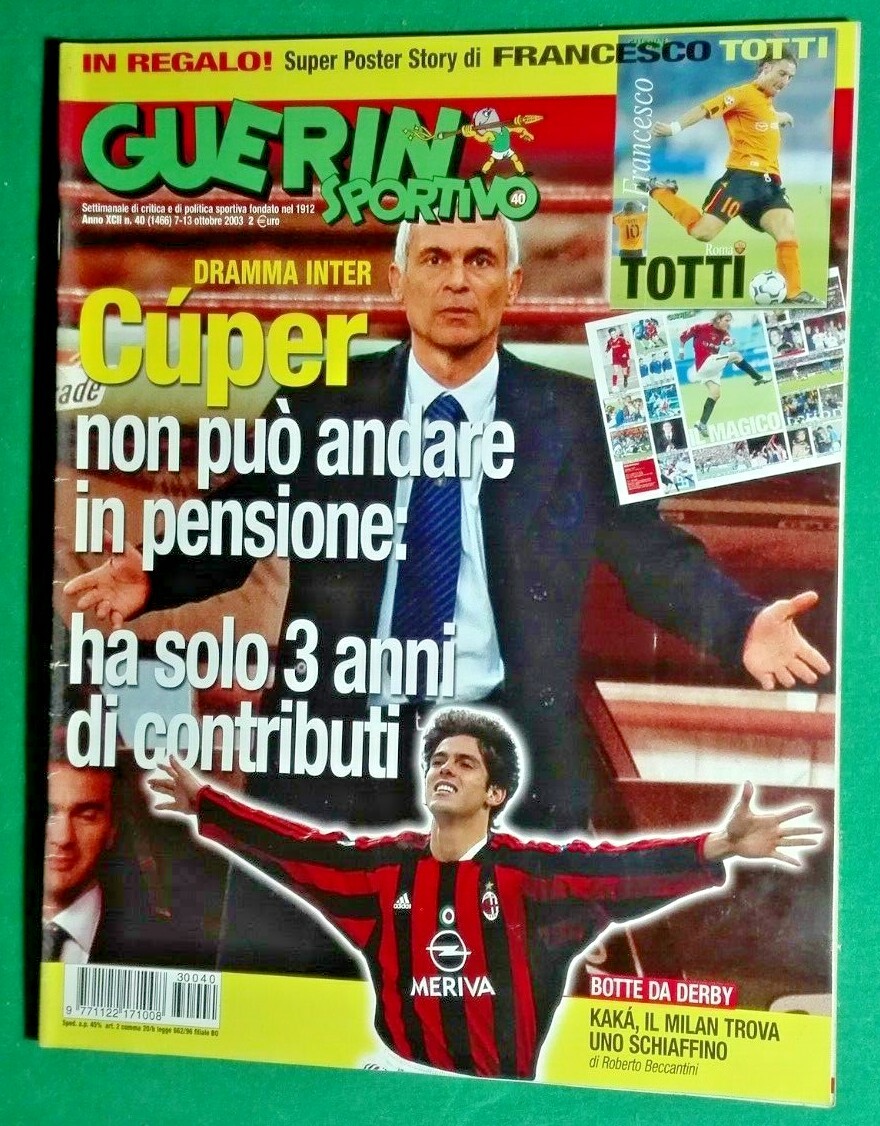 GUERIN SPORTIVO- DRAMMA INTER CUPER - ANNO 2003 N.40-RIF.2496