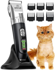 Cat Hair Trimmer 4 Speed Quiet Clippers Cordless Pro Grooming Kit FREE SHIP