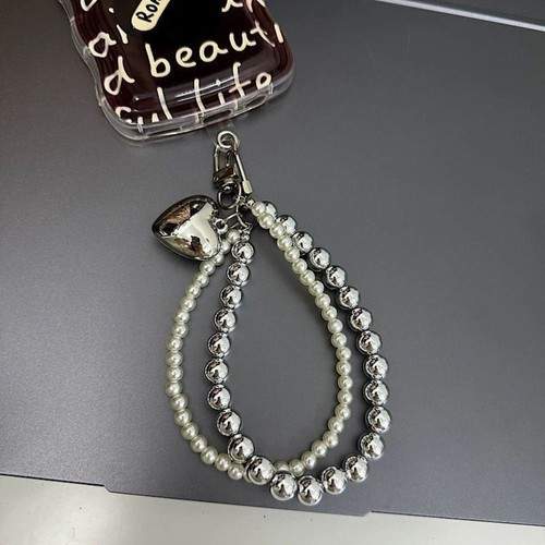 Love Heart Anti-Lost Phone Chain Fashion Wrist Short Rope Phone Accessories - Photo 4/7
