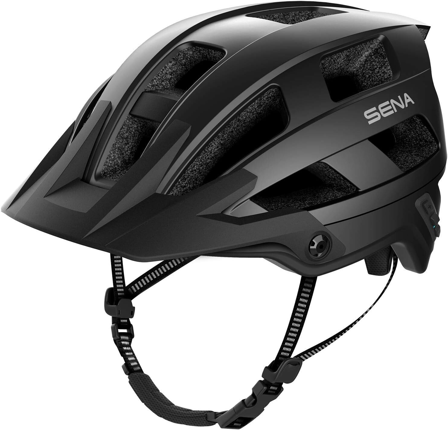 Casco SENA Bicicleta M1 SMART Negro Mate Con Intercomunicador Integrado Talla L