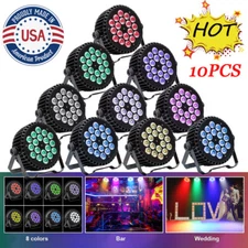 UKING 270W DMX RGBW LED 18 Par Stage Lights DJ Party Disco Show Lighting Easter