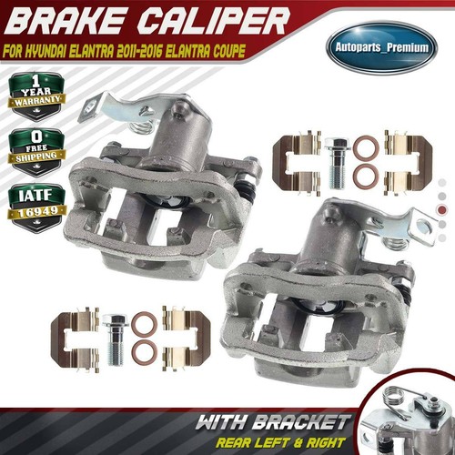 2x Brake Caliper w/ Bracket for Hyundai Elantra Elantra Coupe Rear Left