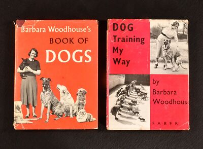 1955-1957 2vols Dog Training My Way et ventes exceptionnelles Barbara Woodhouses Book of Dogs Firs...