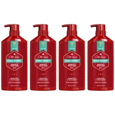 Old Spice Pure Sport 2in1 Shampoo & Conditioner for Men 22oz Lot of 4