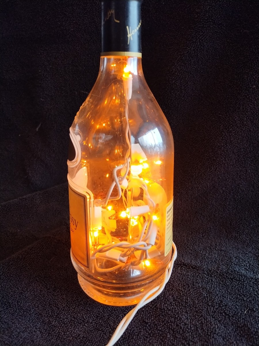 Hennessy Privilege Light Up 750ML Bottle Orange Lights White Cord