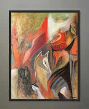 Spirit Animals Expressionist Original Oil Surrealistic Artwork Fantasy SFASTUDIO