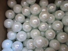 2 POUNDS 1/2 INCH 12MM WHITE PEARL MEGA / VACOR MARBLES