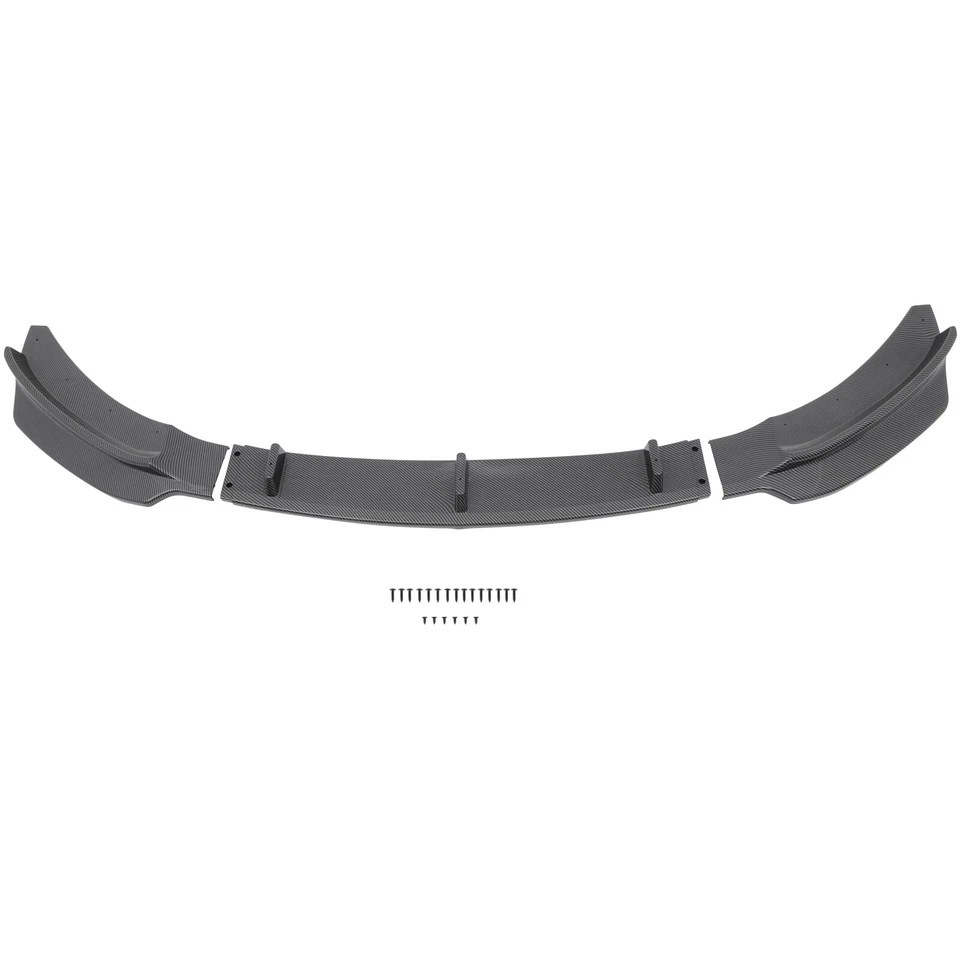 Black Carbon Front Bumper Lip Chin Spoiler For 2014-2020 BMW 420i Gran Coupe - Image 2 of 4