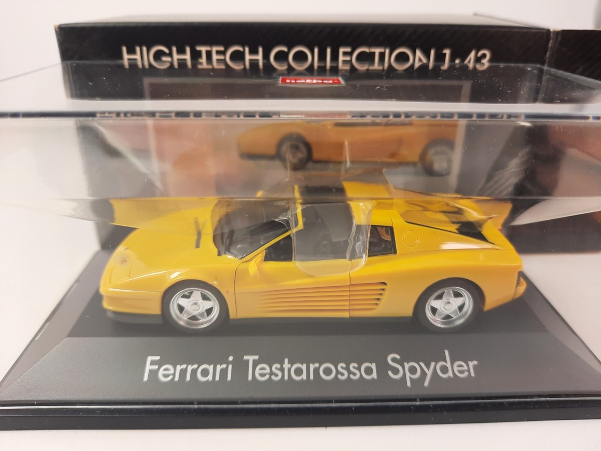 Herpa Ferrari Testarossa Spyder Yellow 1984 1/43 010313 | eBay UK