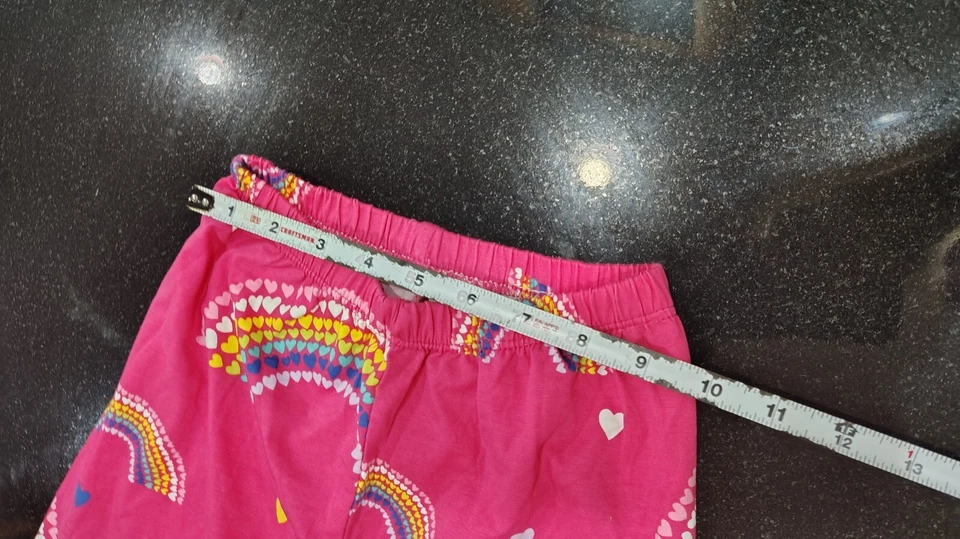 Girls Gymboree size 8t pink rainbow heart design pajama set new w/ out tags - Image 3 of 4