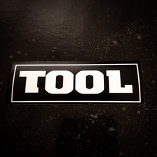 Tool Old Logo 4 x 1" Waterproof Vinyl Sticker Decal    HQ Durability  Metal